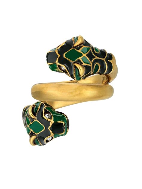 gucci panther head ring|gucci garden snake ring.